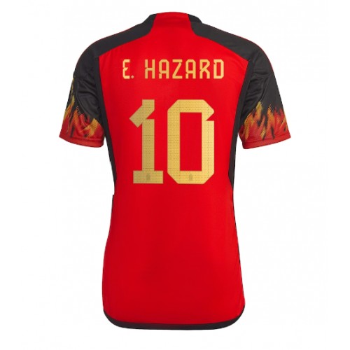 Belgien Eden Hazard #10 Hjemmebanetrøje VM 2022 Kort ærmer